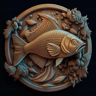 3D model Common ornatus fish (STL)